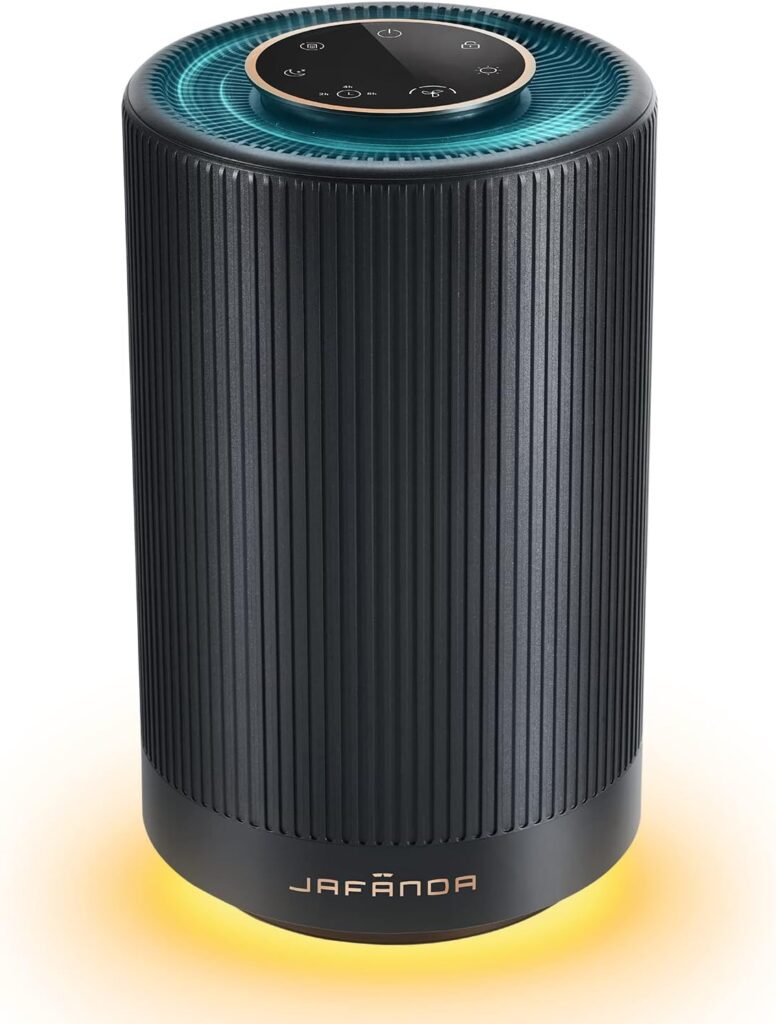 Jafanda Air Purifiers for Dorm Room Home bedroom,H13 True HEPA Coverage 450 sqft,23 dB Air cleaner,Effectively Remove Pollen Dust and Odor to Prevent Seasonal Air Diseases,Night Light : Home  Kitchen