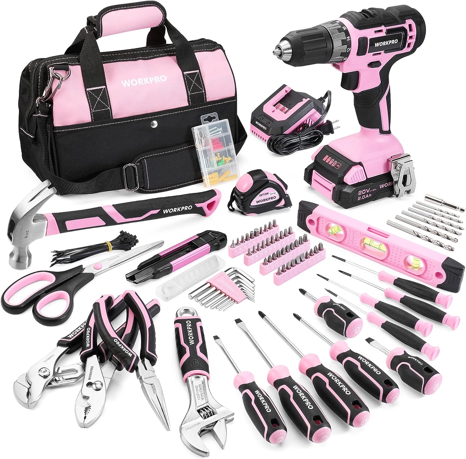 WORKPRO Pink Home Tool Kit Review