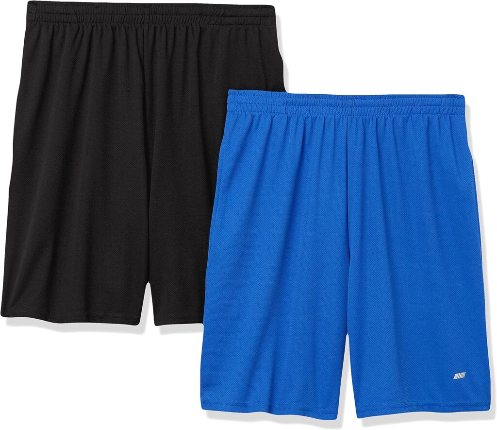 Amazon Essentials Mens Performance Tech Loose-Fit Shorts (Available in Big  Tall), Multipacks