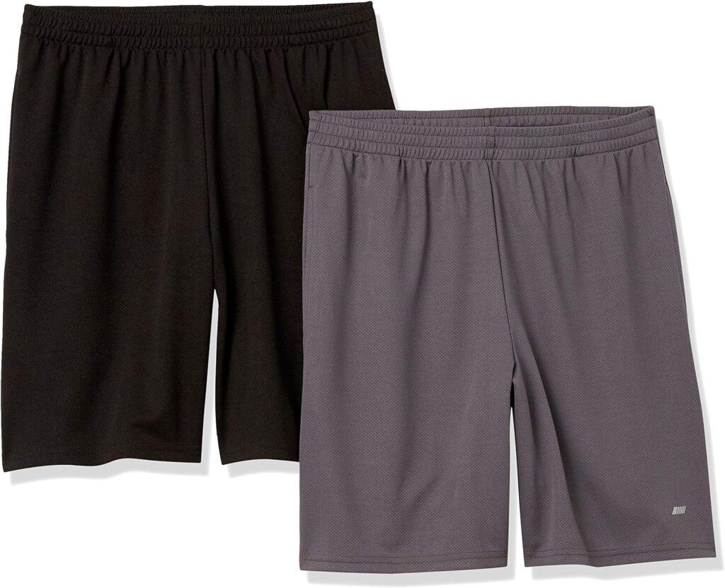 Amazon Essentials Mens Performance Tech Loose-Fit Shorts (Available in Big  Tall), Multipacks