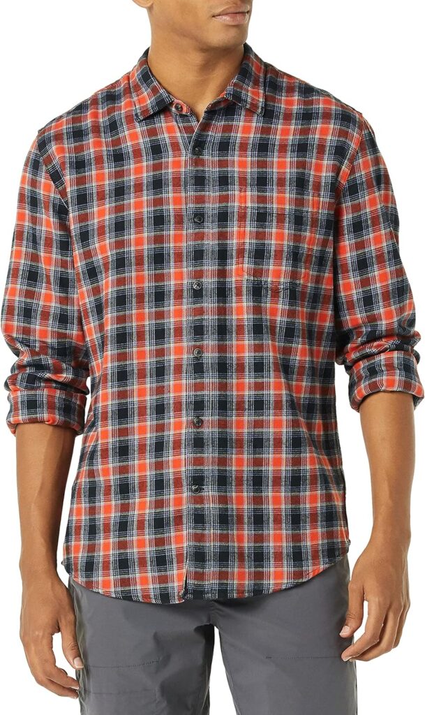 Amazon Essentials Mens Long-Sleeve Flannel Shirt (Available in Big  Tall)